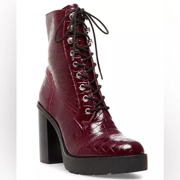 Steve Madden Winnie Harlow x Lisa Love Lug Booties Size 7 Women’s NWOT - Picture 10 of 10